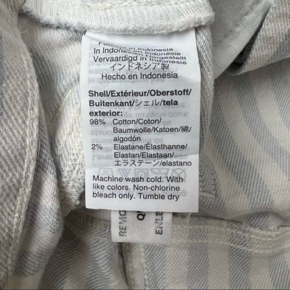 Madewell Striped Pompano A Line Button Front Mini Skirt Size 25 - Picture 6 of 9